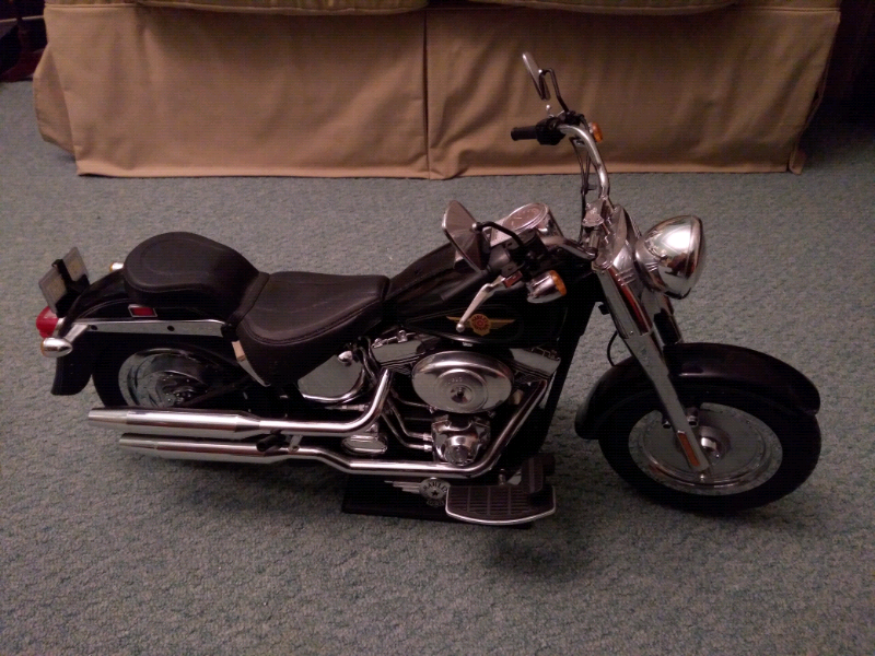 new bright harley davidson fatboy
